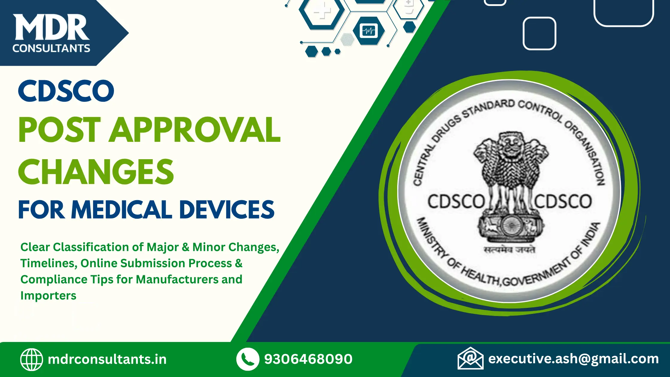 Post-Approval Changes for Medical Devices in India: CDSCO & MDR 2017 Requirements