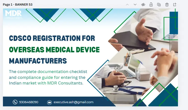 CDSCO Registration for Overseas Medical Device Manufacturers: Documents Required