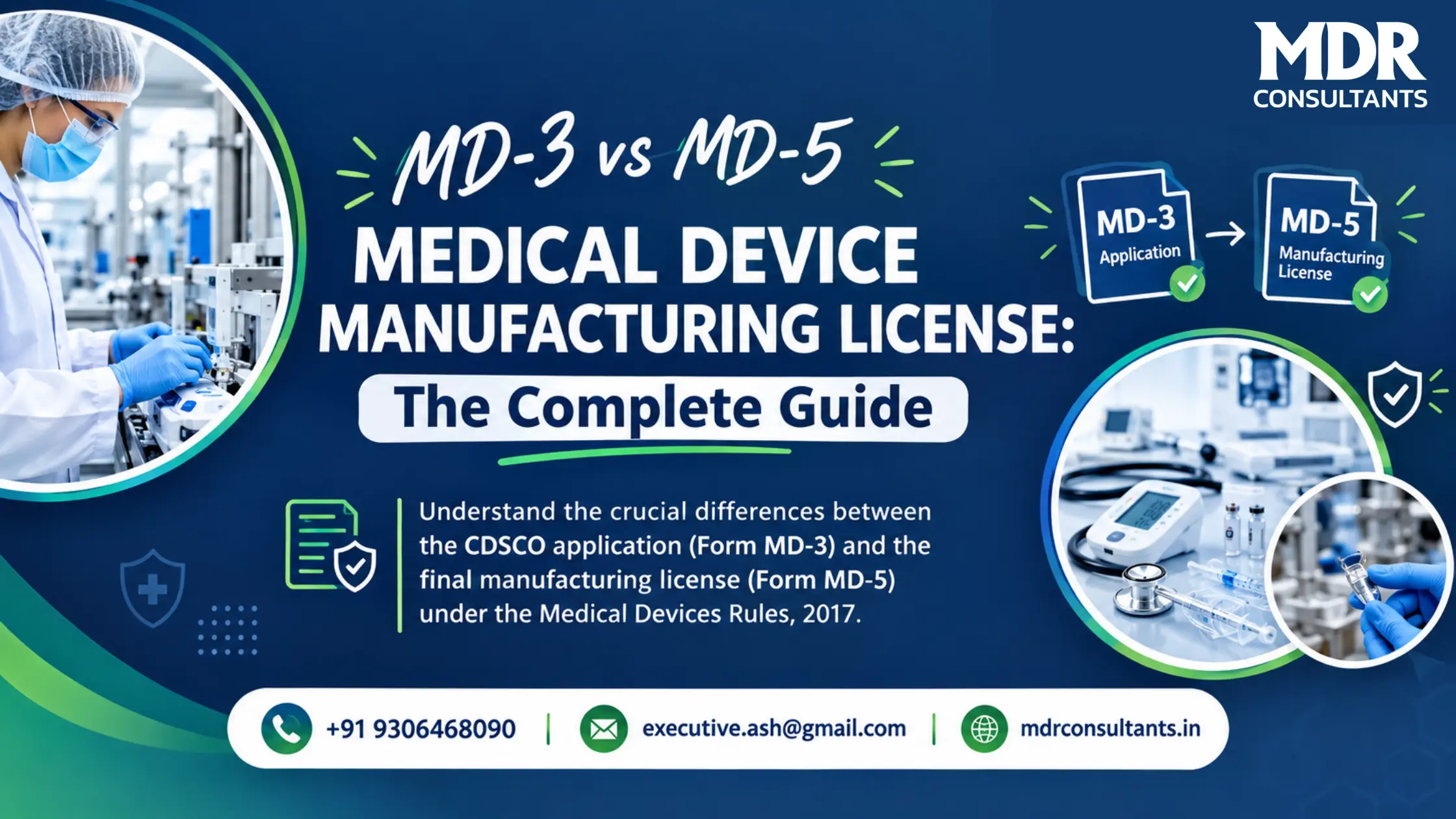 MD-3 vs MD-5 for Medical Device Manufacturing in India: Class A & B Guide